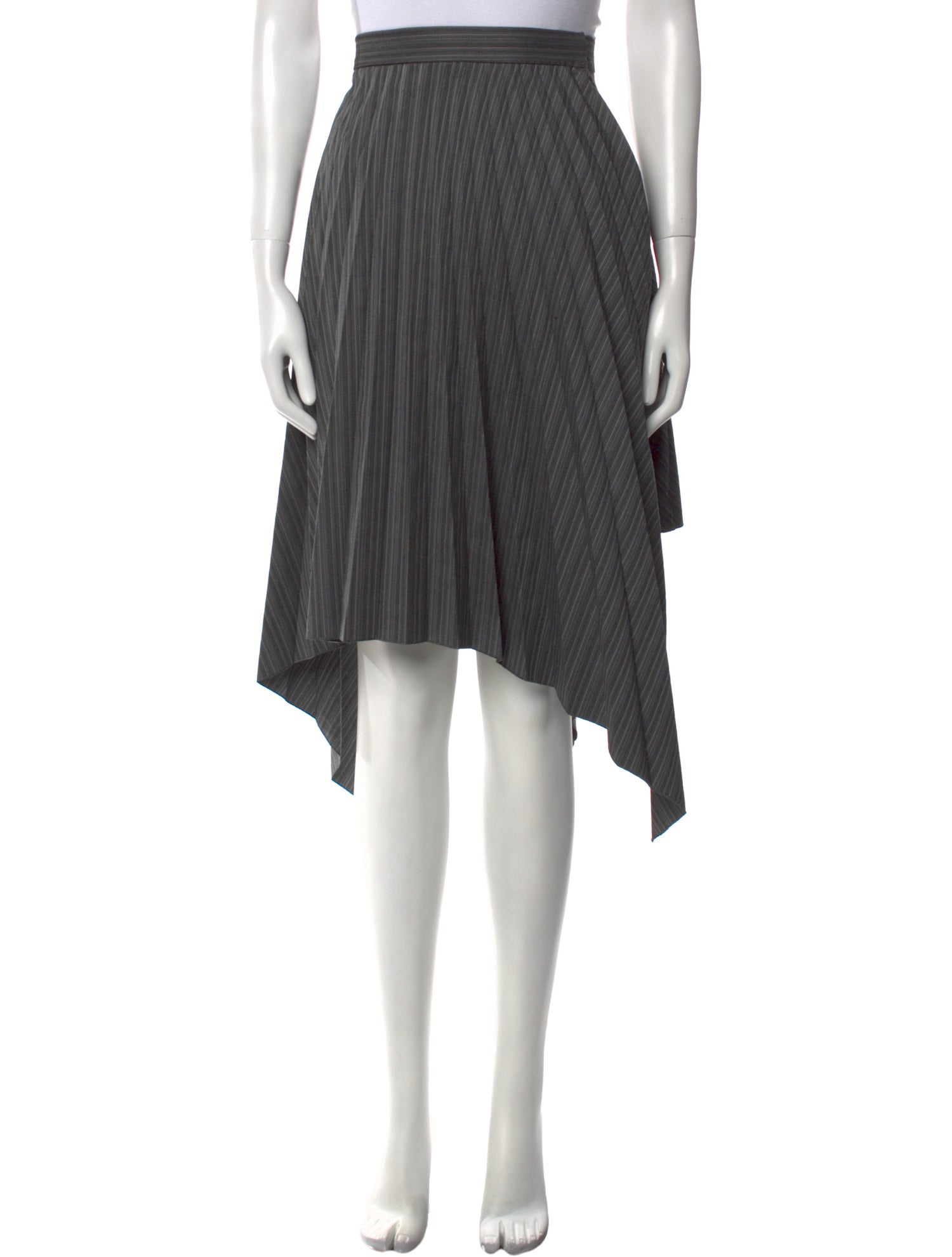 Acne Studios Pleated Accents Midi Length Skirt