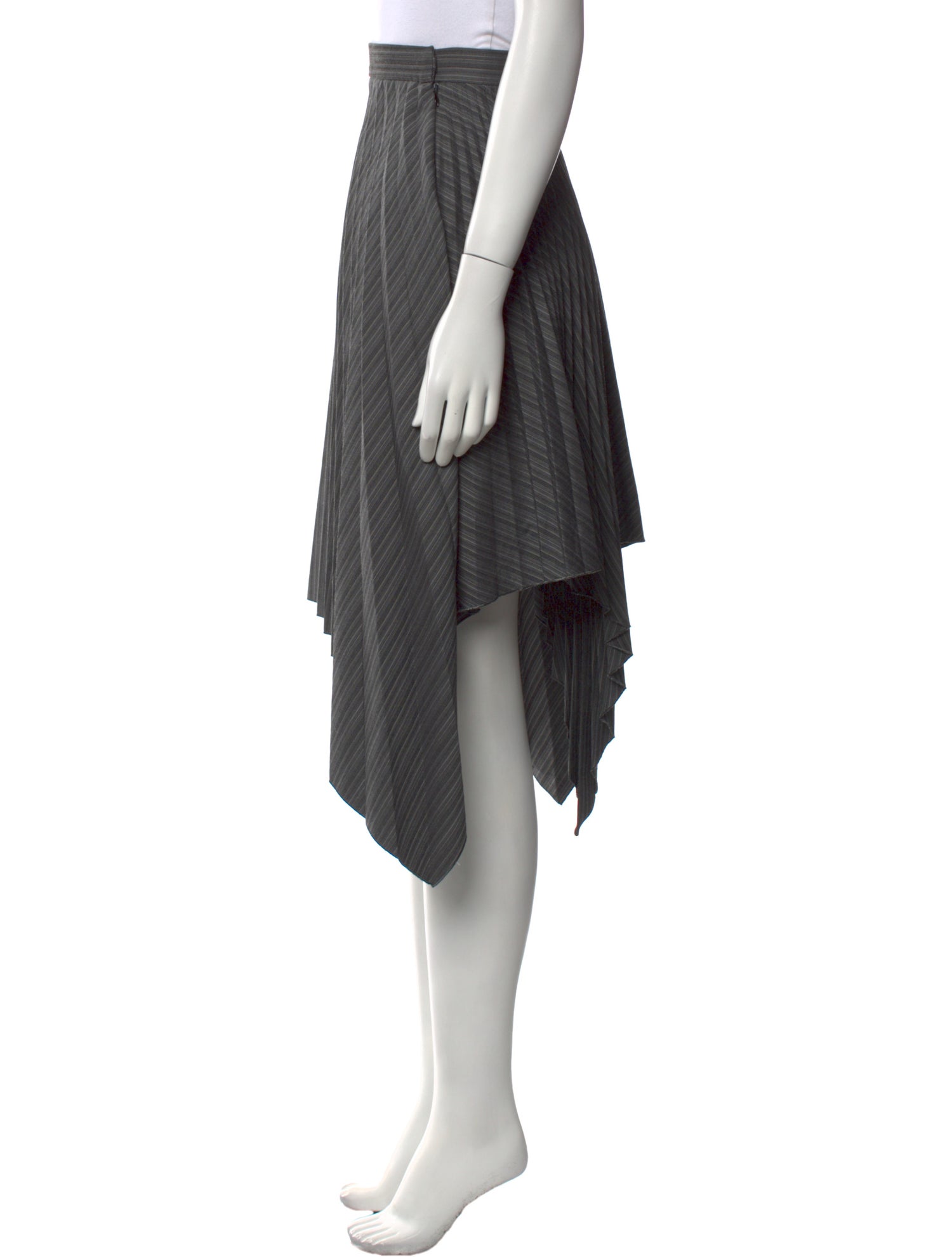 Acne Studios Pleated Accents Midi Length Skirt