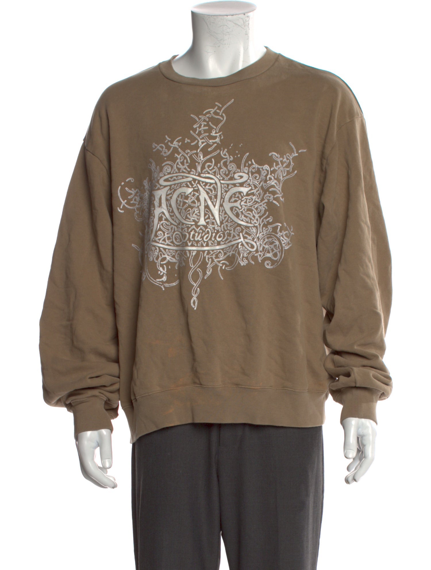 Acne Studios Graphic Print Crew Neck Sweatshirt