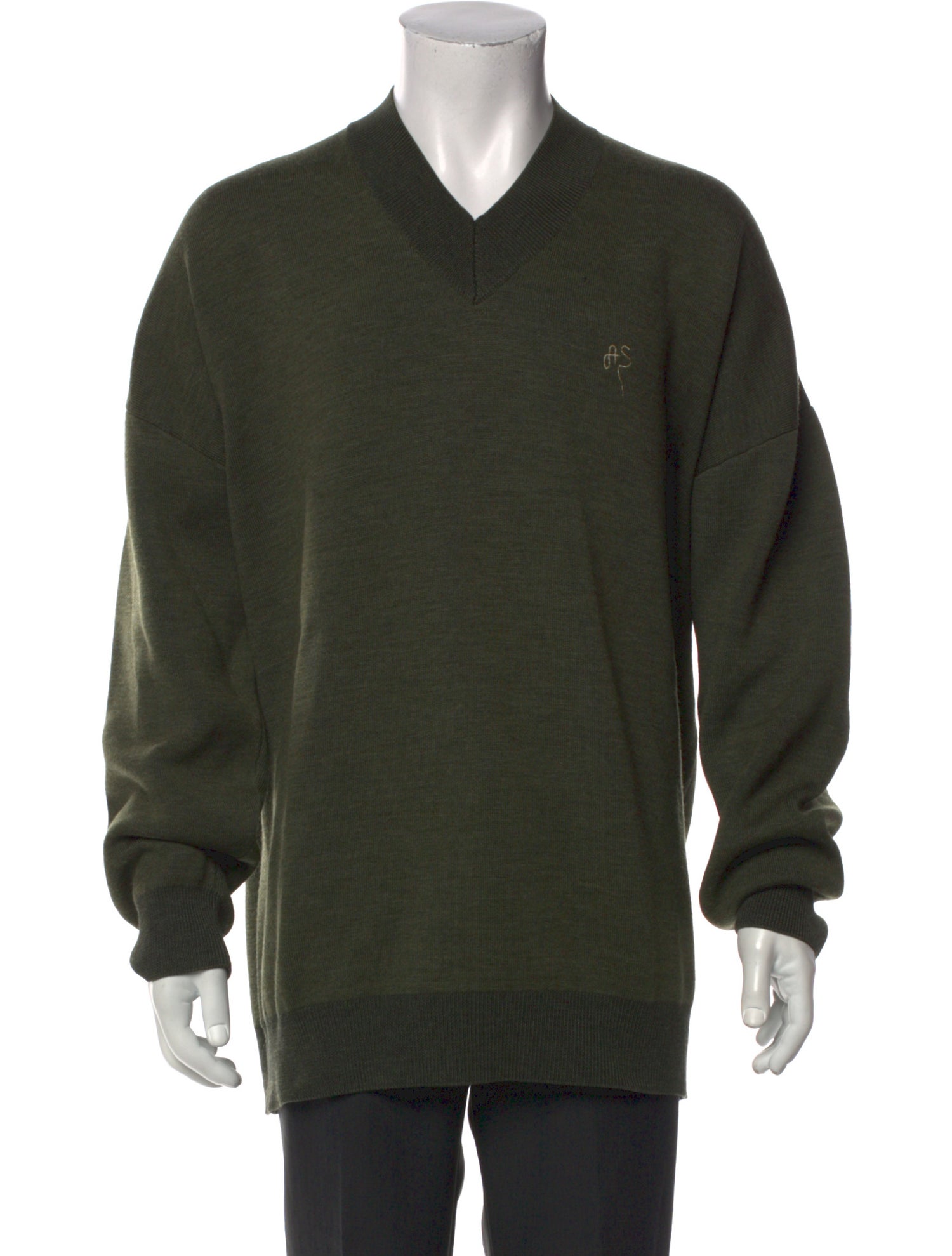 Acne Studios V-Neck Long Sleeve Pullover