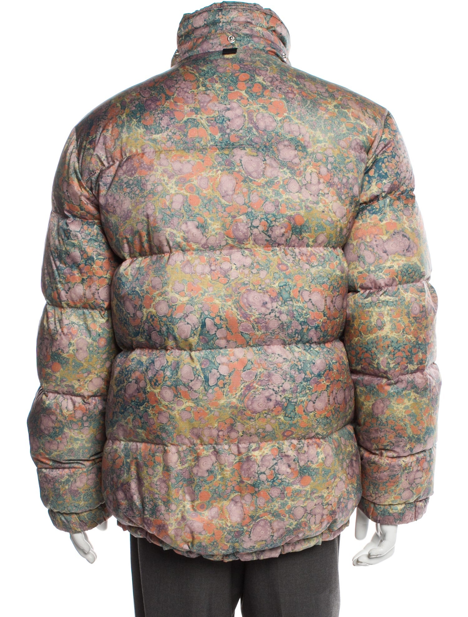 Acne Studios Plaid Print Puffer Coat