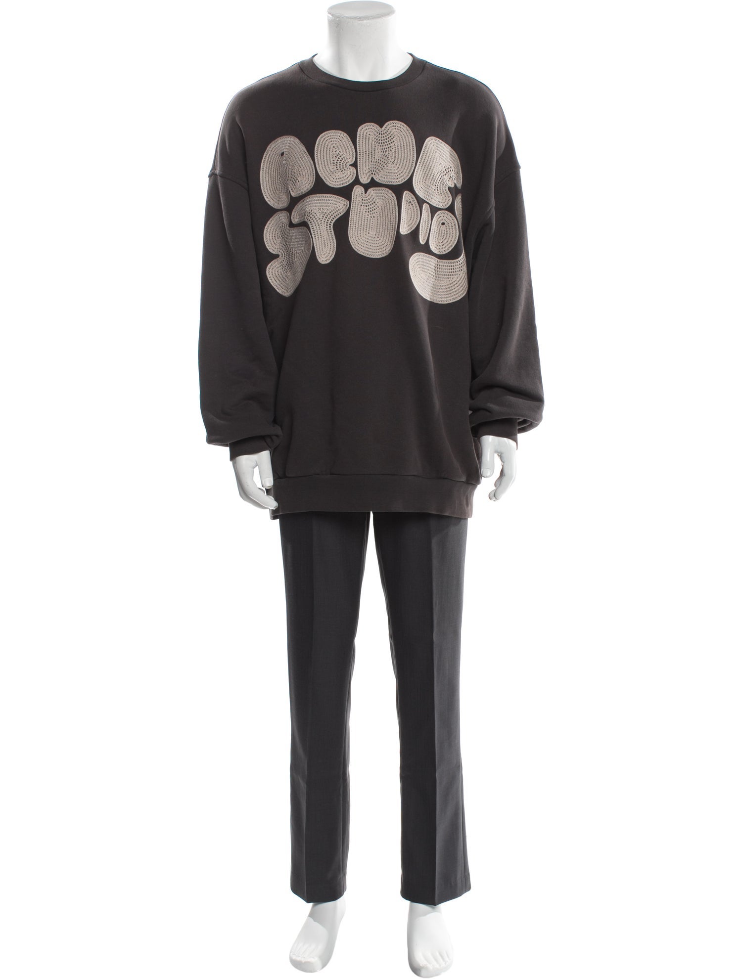 Acne Studios Graphic Print Crew Neck Sweatshirt