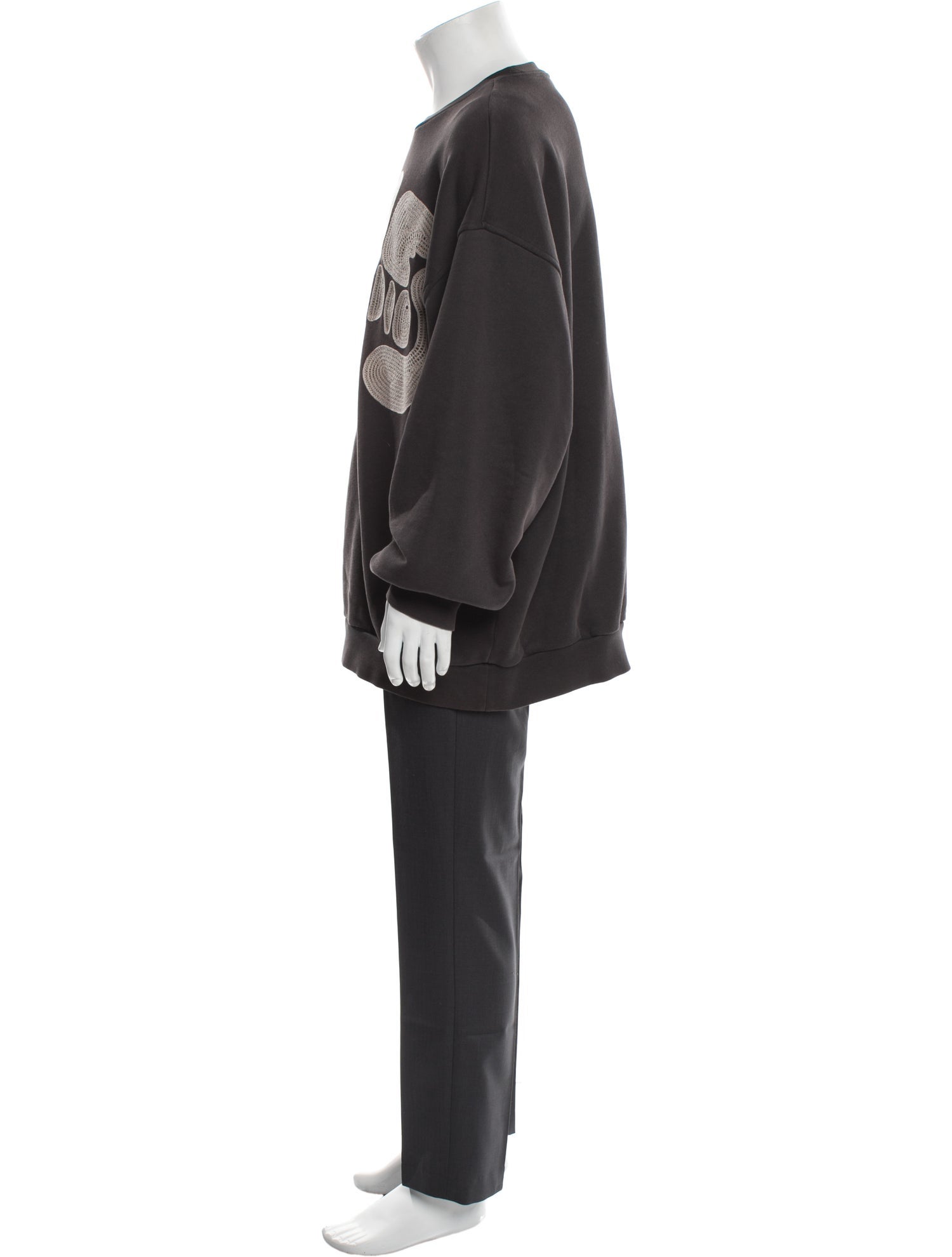 Acne Studios Graphic Print Crew Neck Sweatshirt