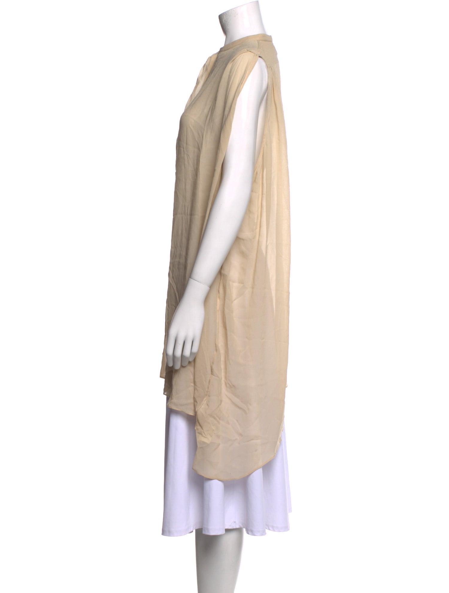 Acne Studios Silk Mock Neck Tunic