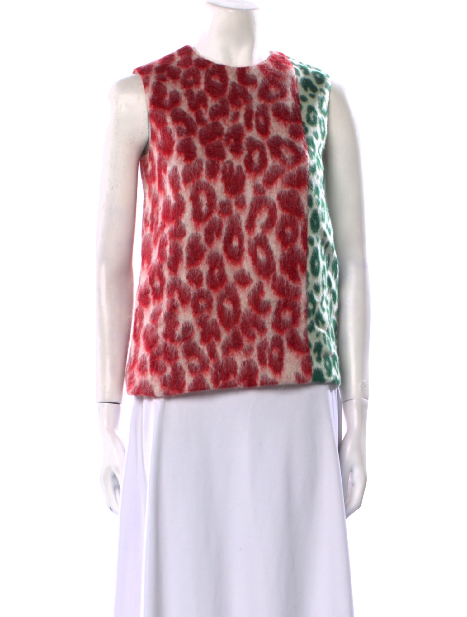 Acne Studios Animal Print Crew Neck Top