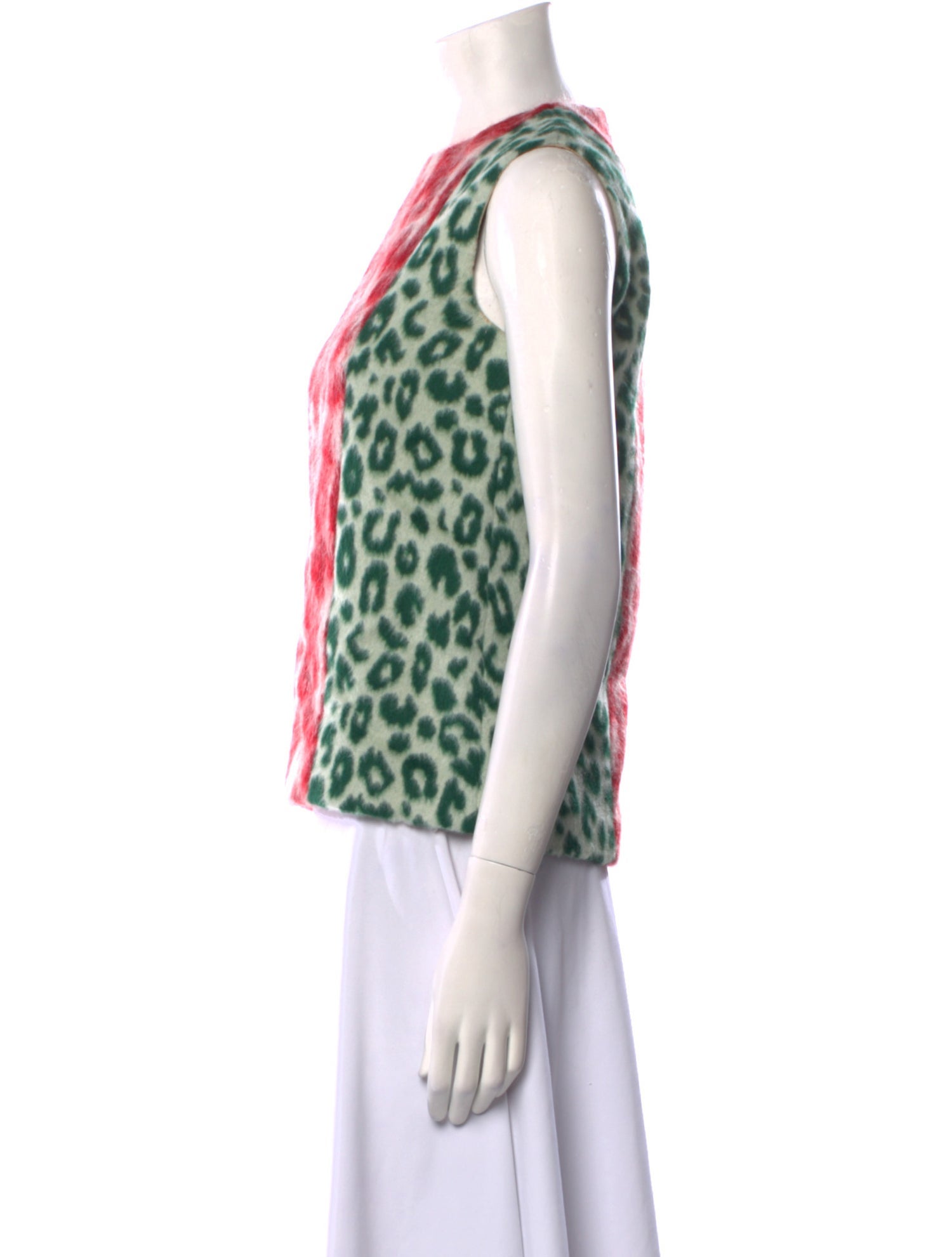 Acne Studios Animal Print Crew Neck Top