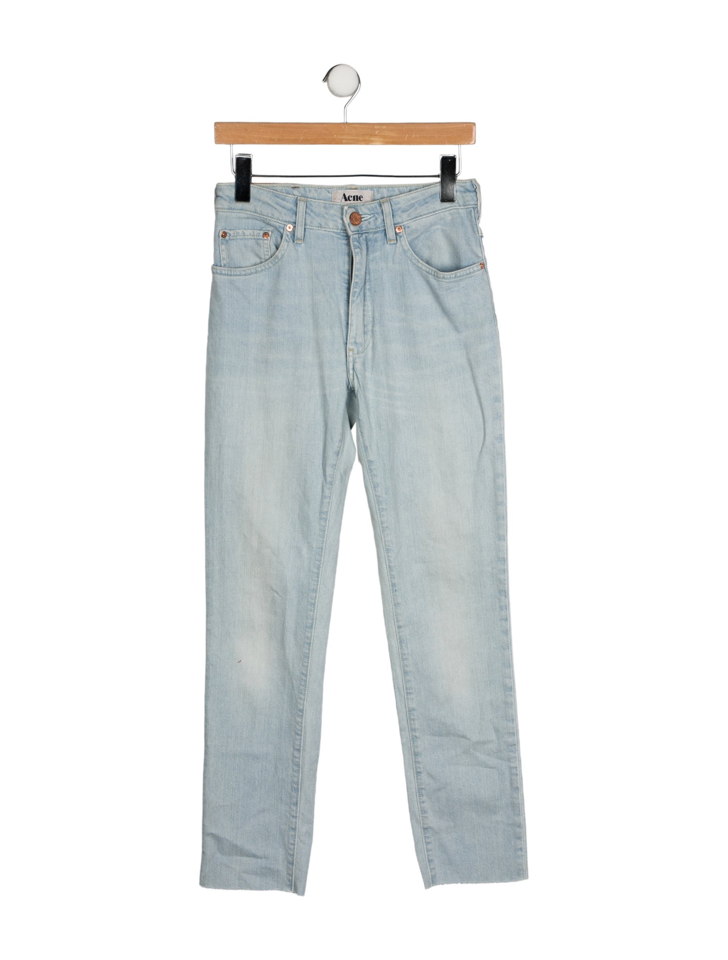Acne Studios Mid-Rise Straight Leg Jeans