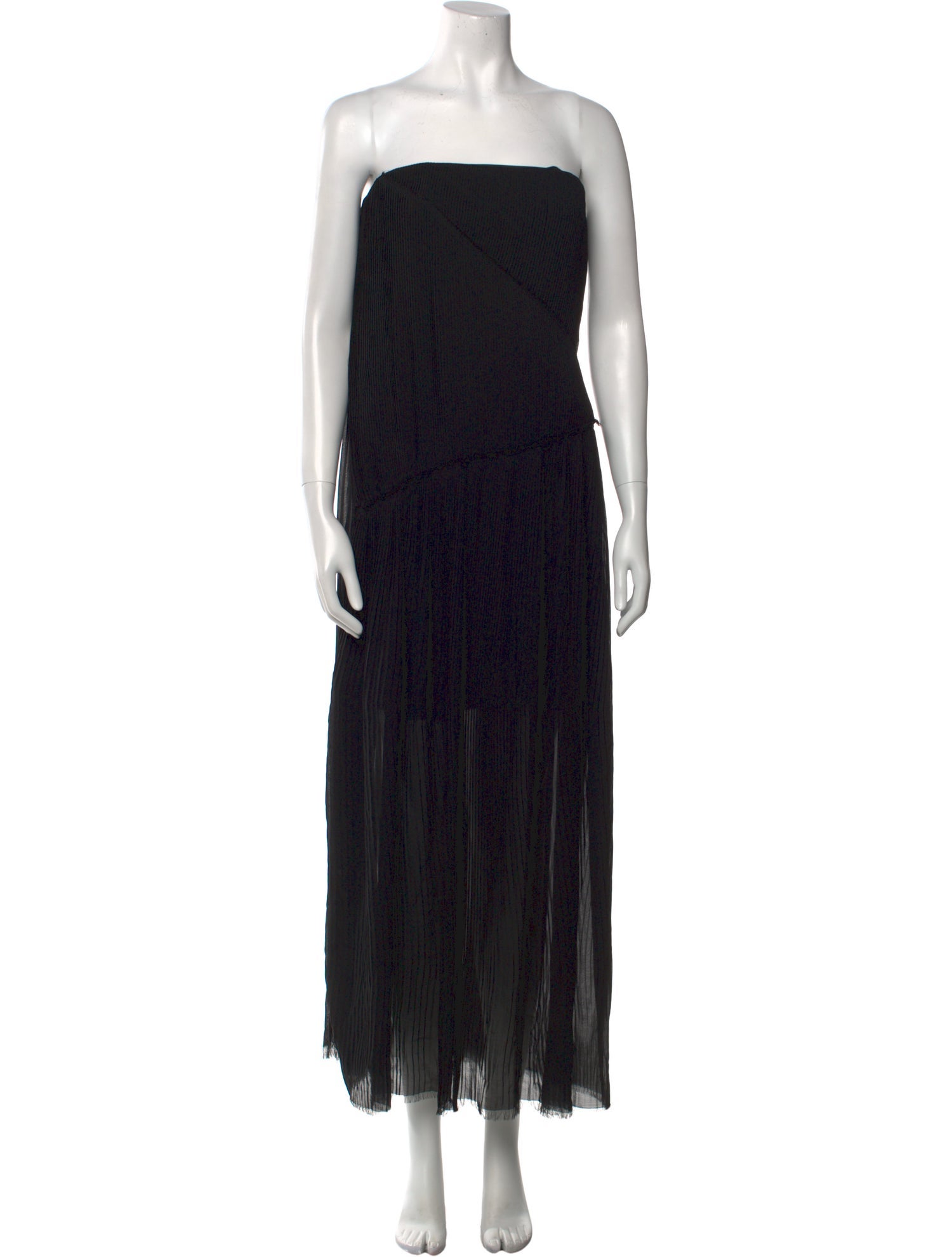 Acne Studios Strapless Long Dress