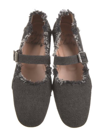 Acne Studios Denim Mary Jane Flats
