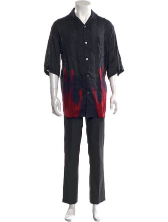 Acne Studios Linen Three-Quarter Sleeve Shirt