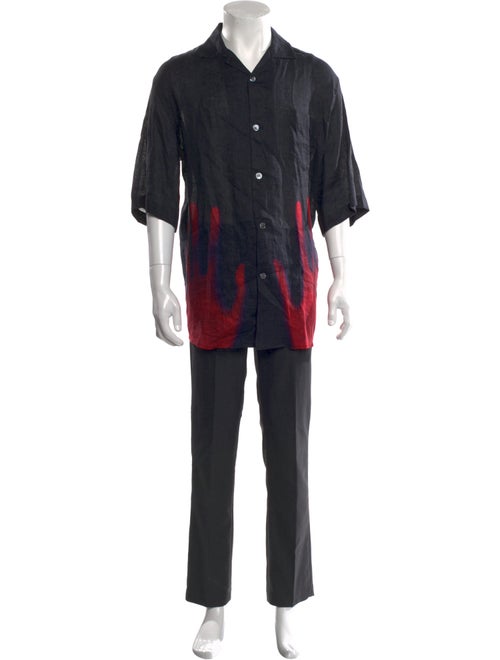 Acne Studios Linen Three-Quarter Sleeve Shirt