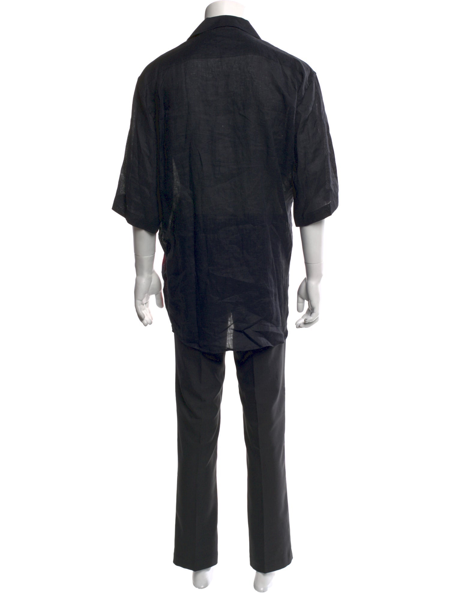 Acne Studios Linen Three-Quarter Sleeve Shirt