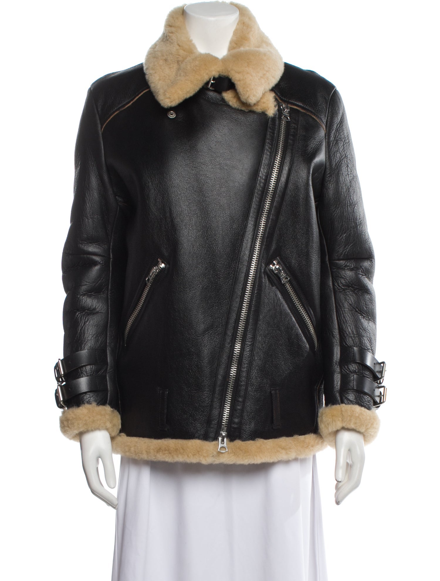 Acne Studios Velocite Shearling Biker Jacket