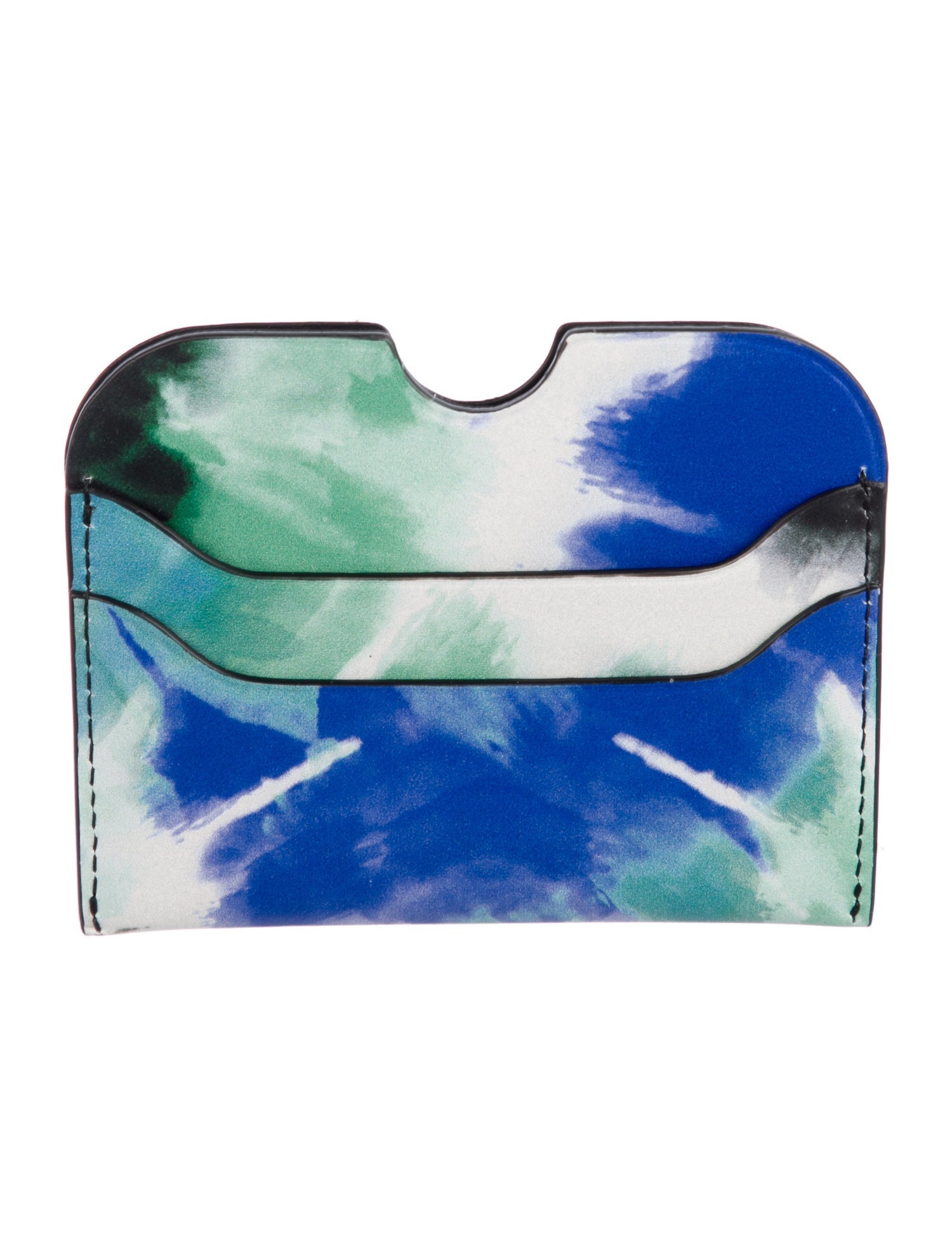 Acne Studios Leather Tie-Dye Print Wristlet