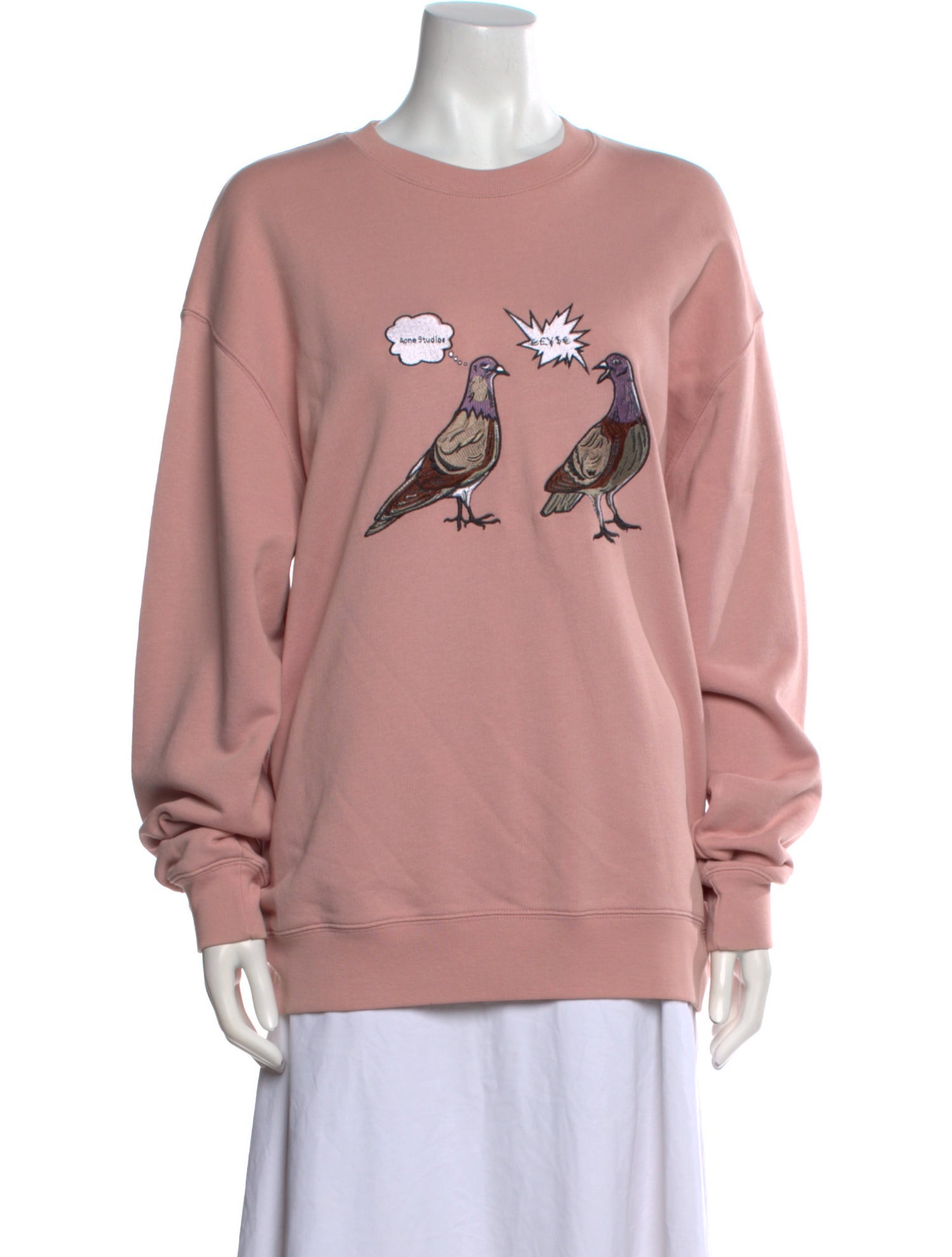 Acne Studios Graphic Print Crew Neck Sweatshirt