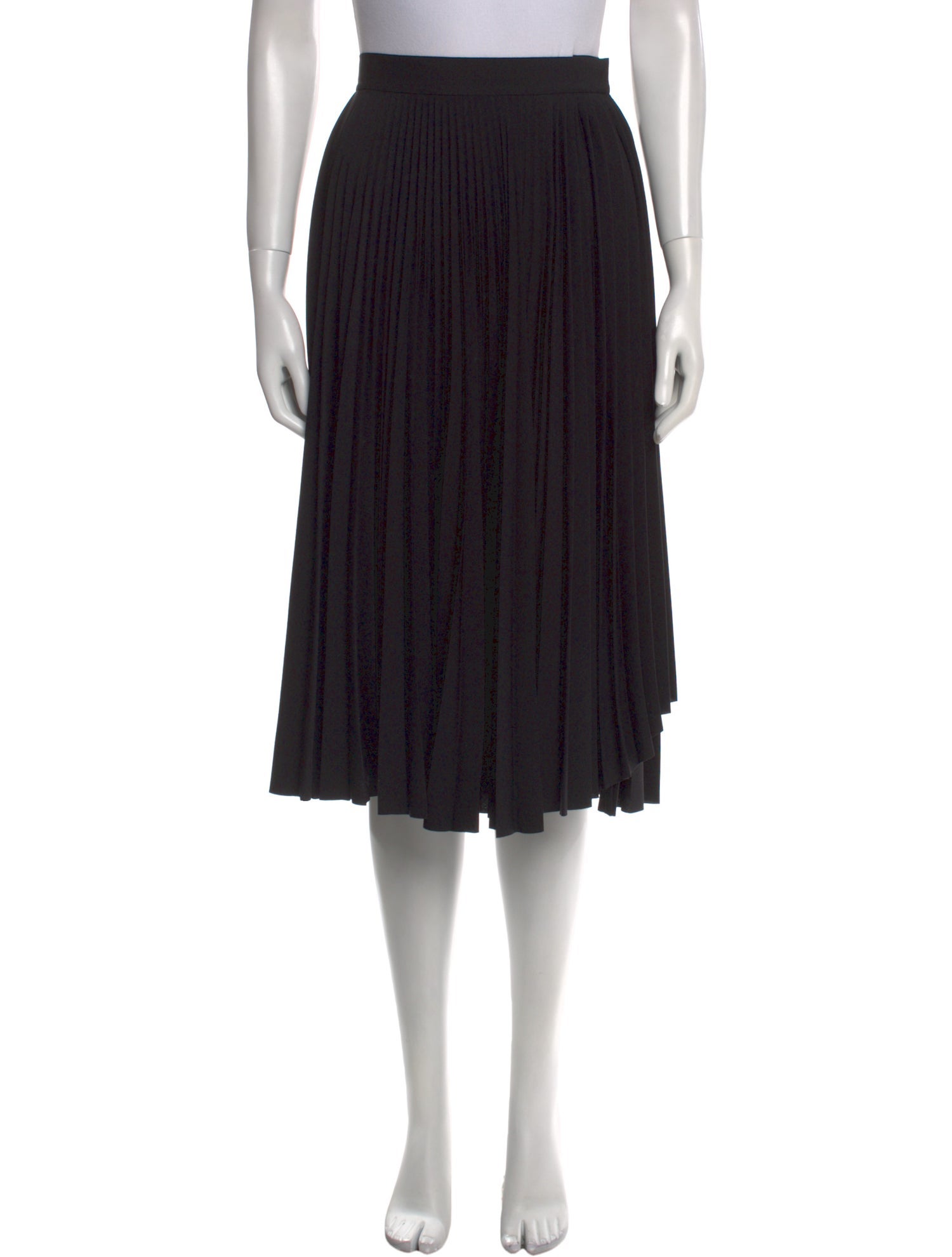 Acne Studios Pleated Accents Knee-Length Skirt