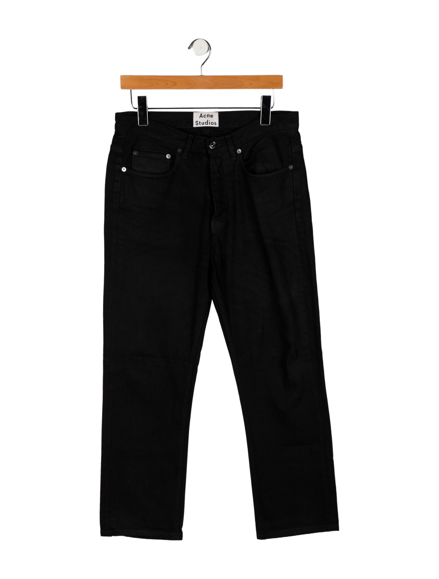 Acne Studios High-Rise Straight Leg Jeans