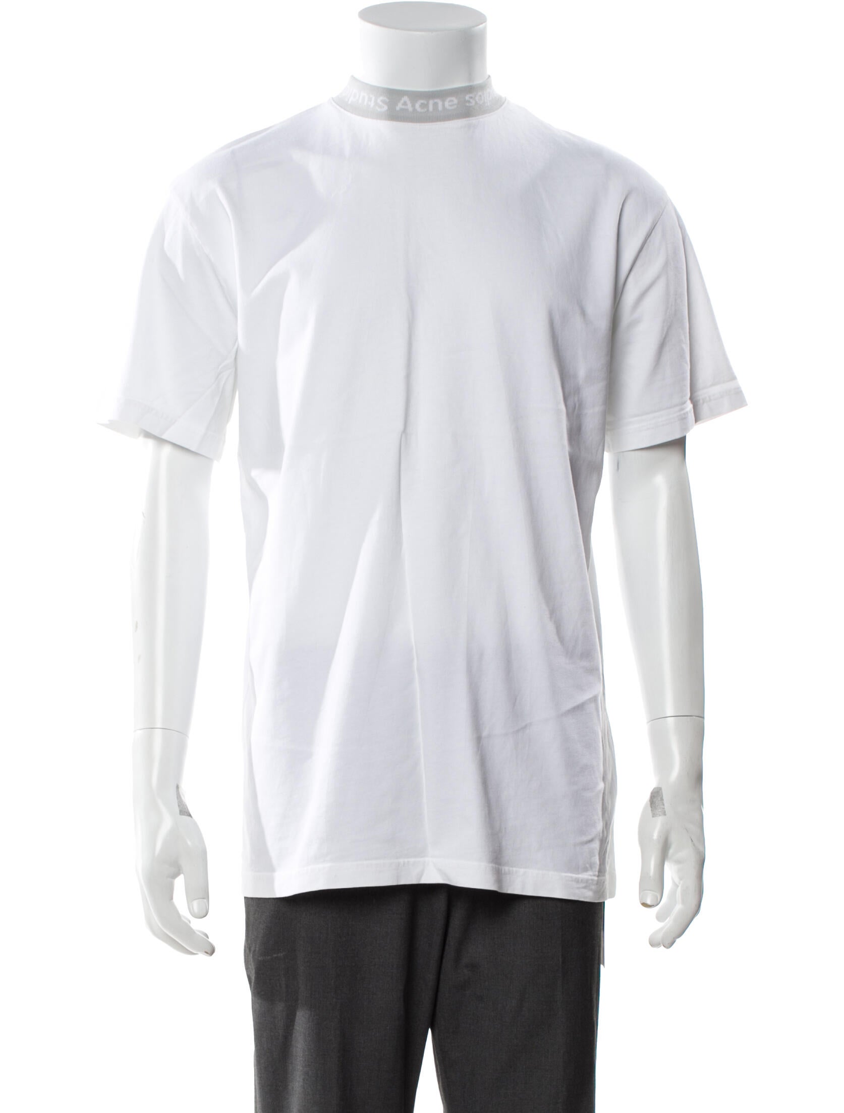 Acne Studios Mock Neck Short Sleeve T-Shirt