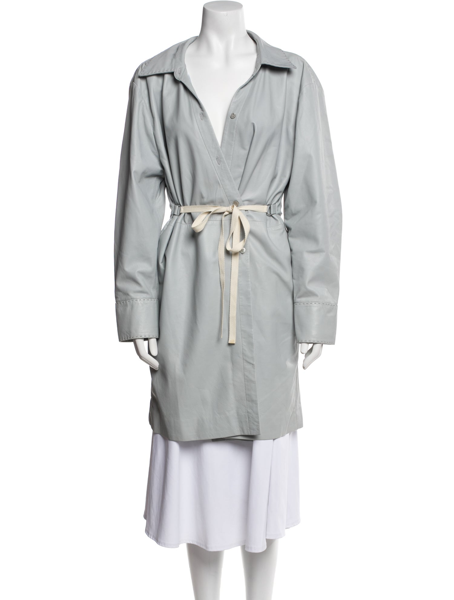 Acne Studios Lamb Leather Trench Coat