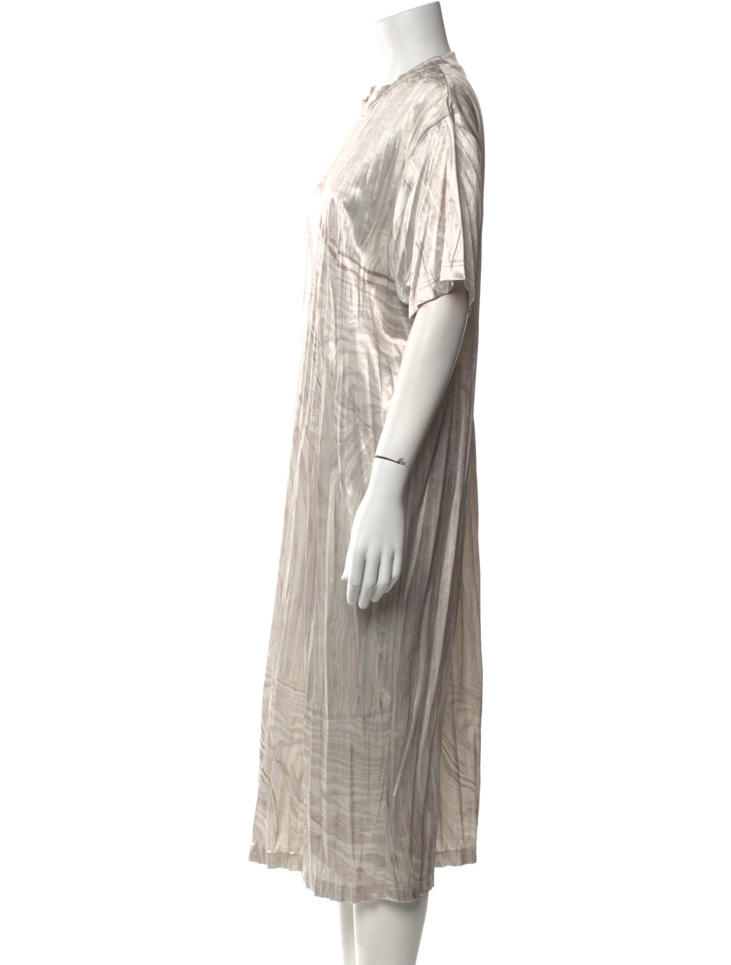 Acne Studios Crew Neck Midi Length Dress