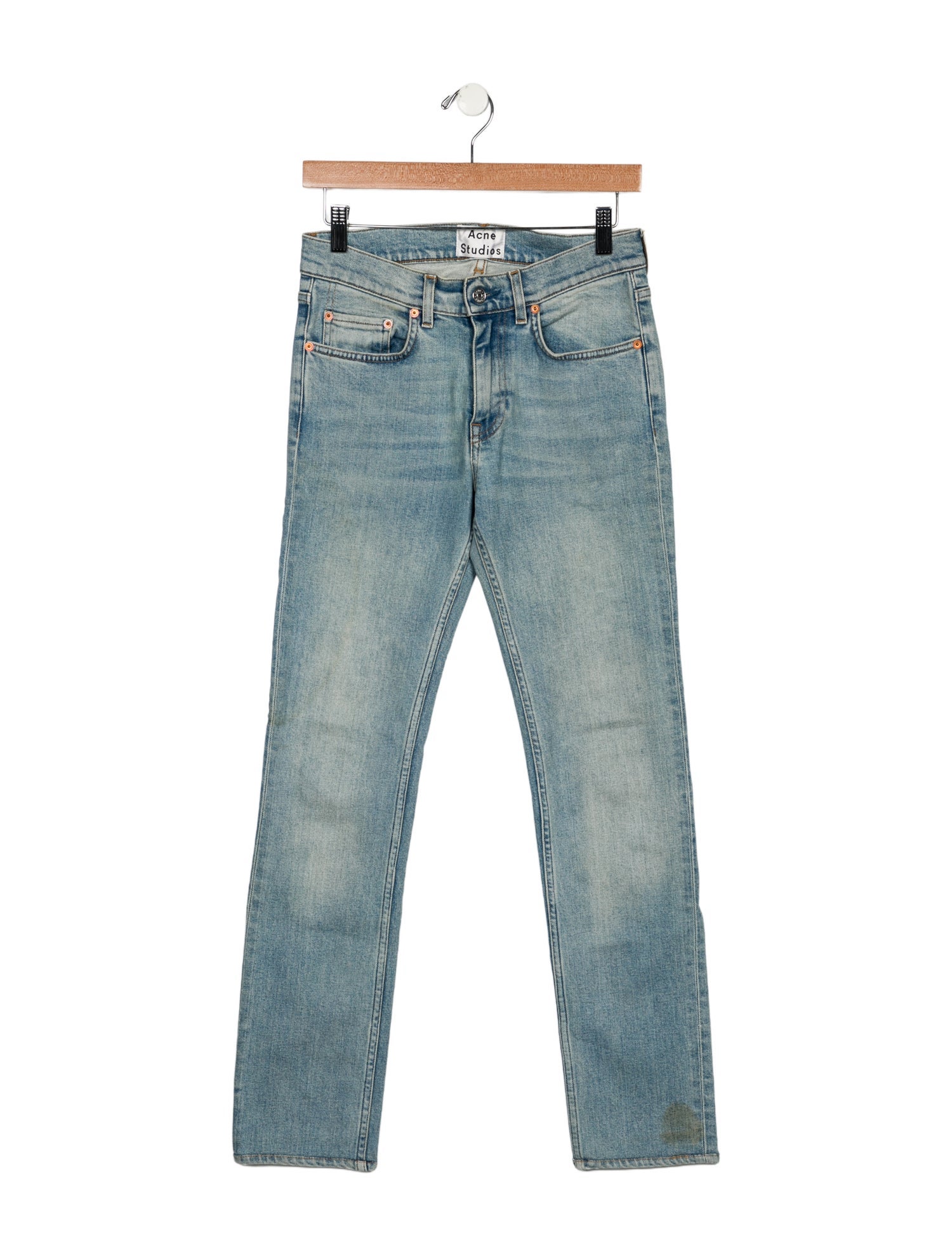 Acne Studios Mid-Rise Straight Leg Jeans