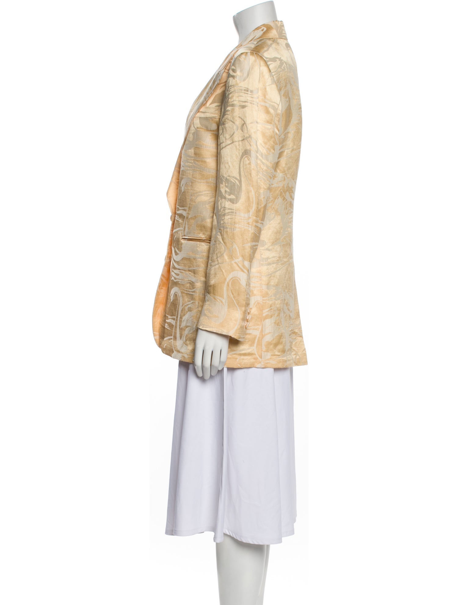 Acne Studios Linen Printed Blazer