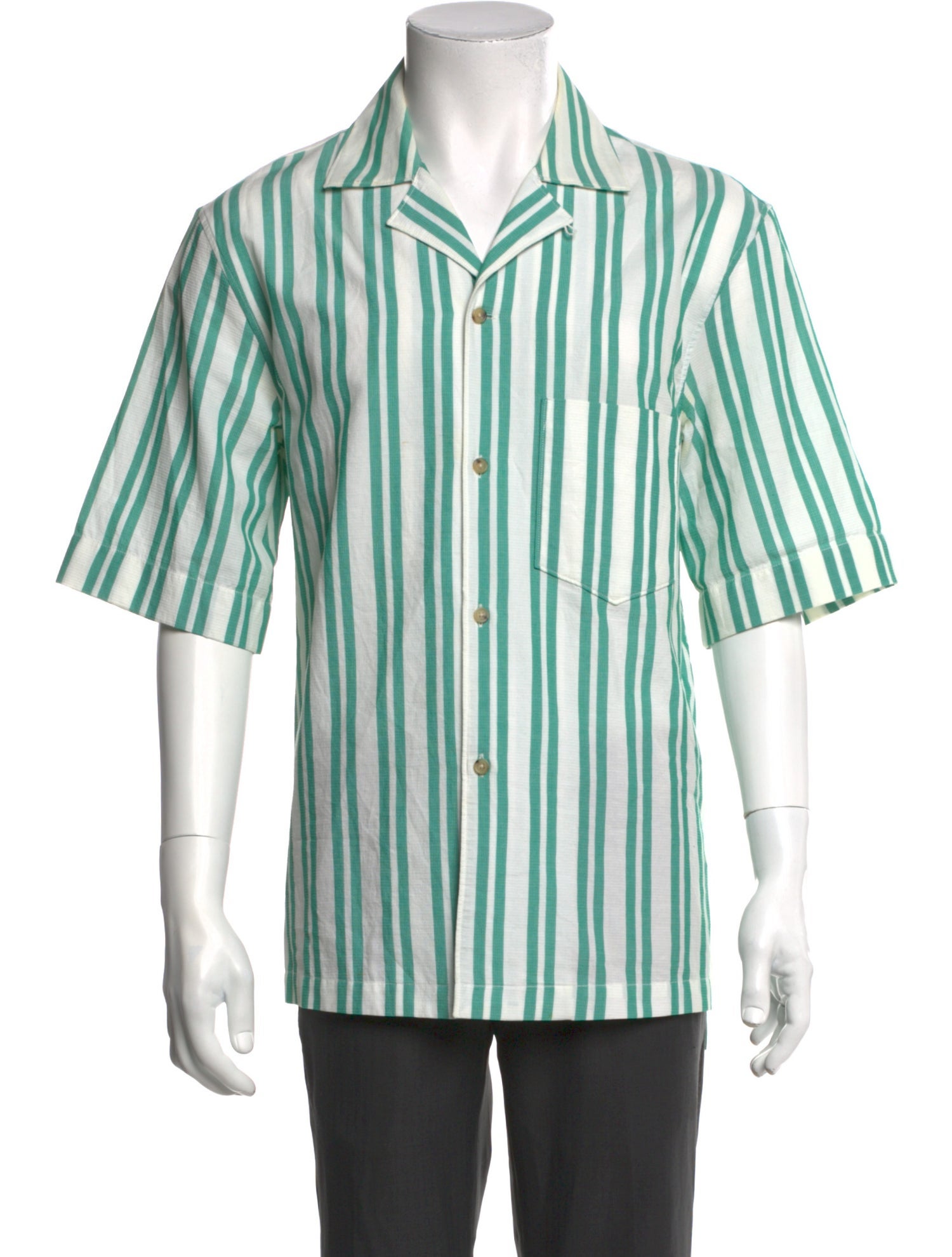 Acne Studios Striped Short Sleeve Shirt