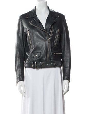 Acne Studios Linen Biker Jacket