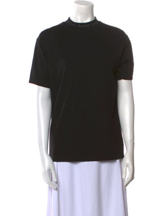 Acne Studios Mock Neck Short Sleeve T-Shirt