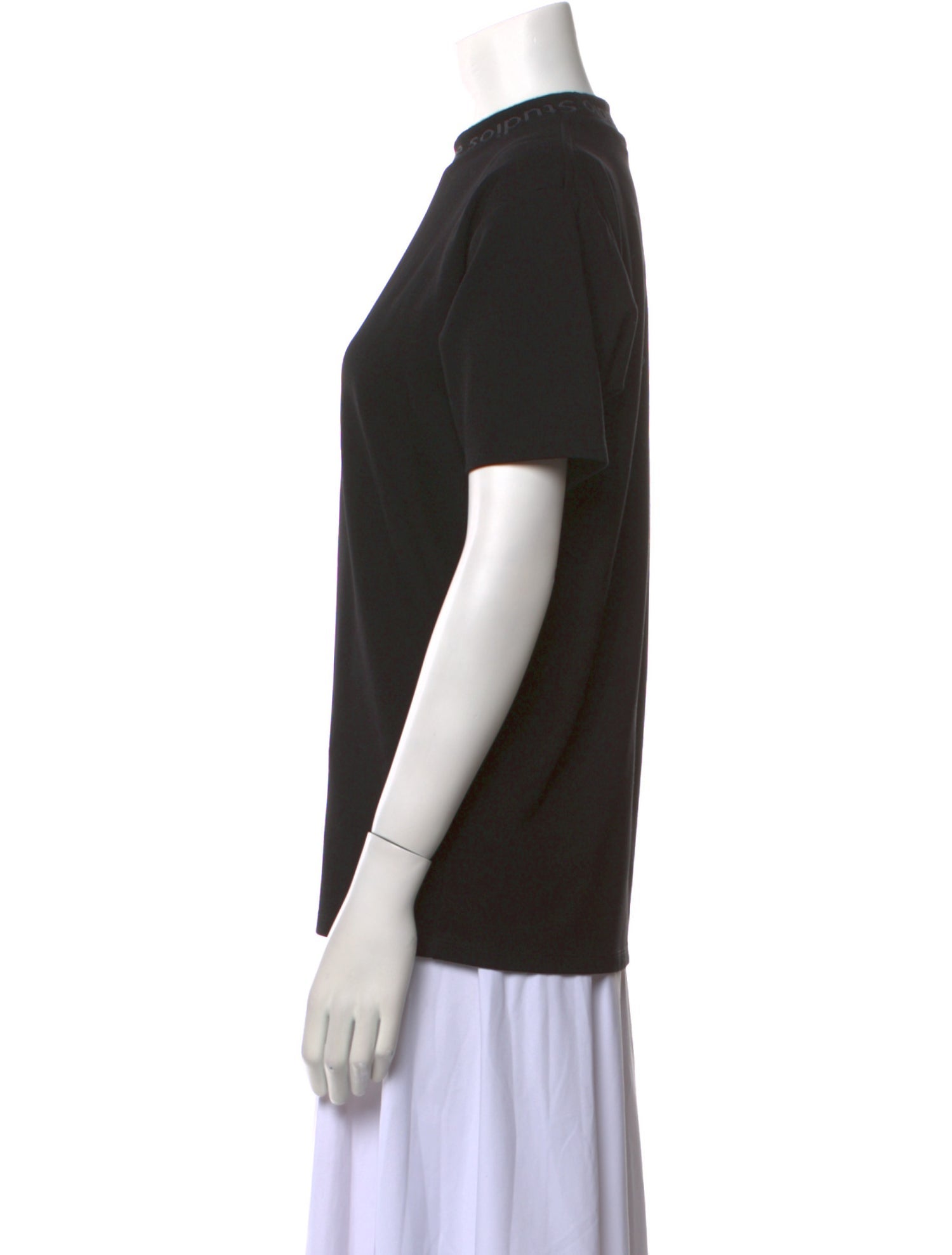 Acne Studios Mock Neck Short Sleeve T-Shirt