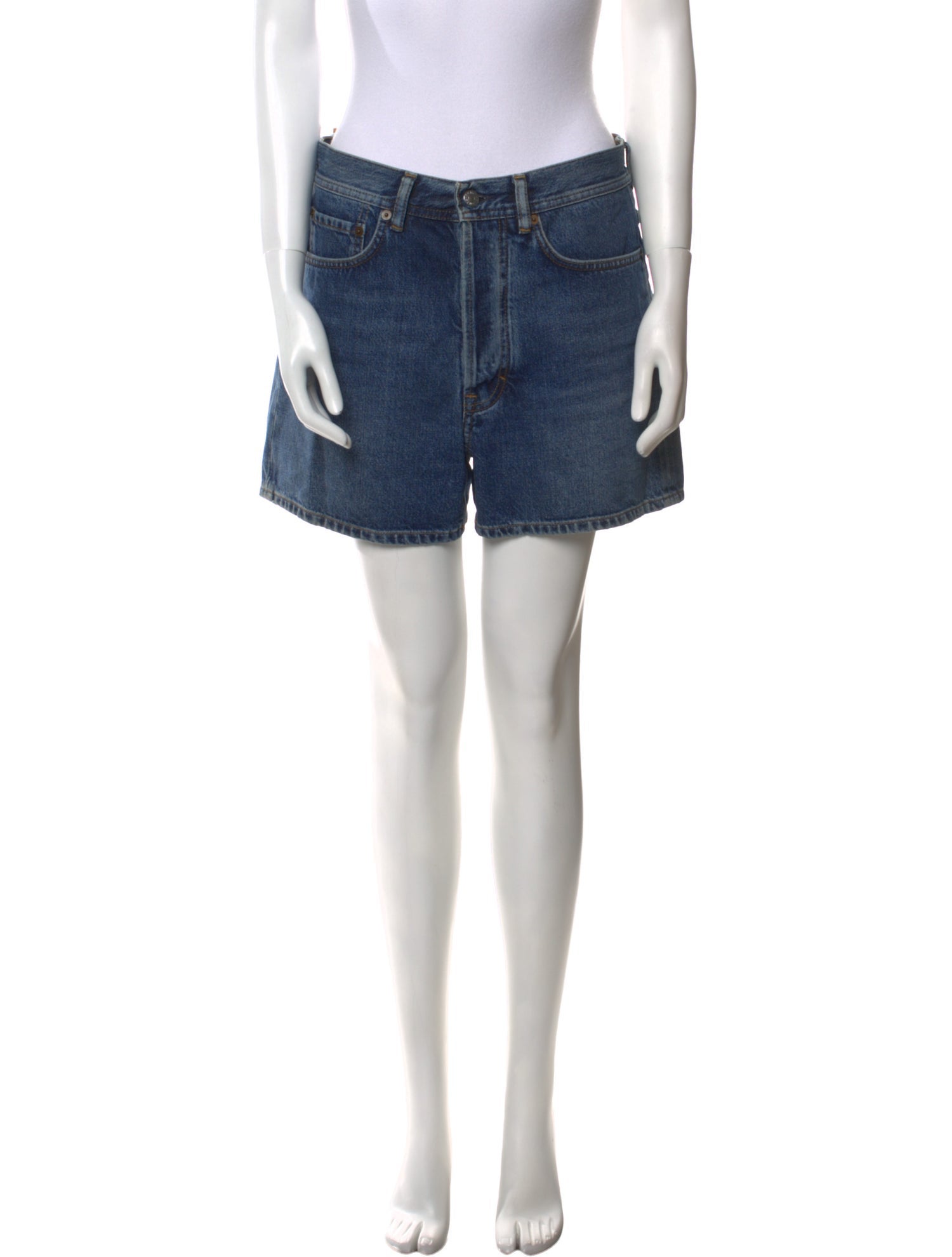 Acne Studios Blå Konst Mini Shorts