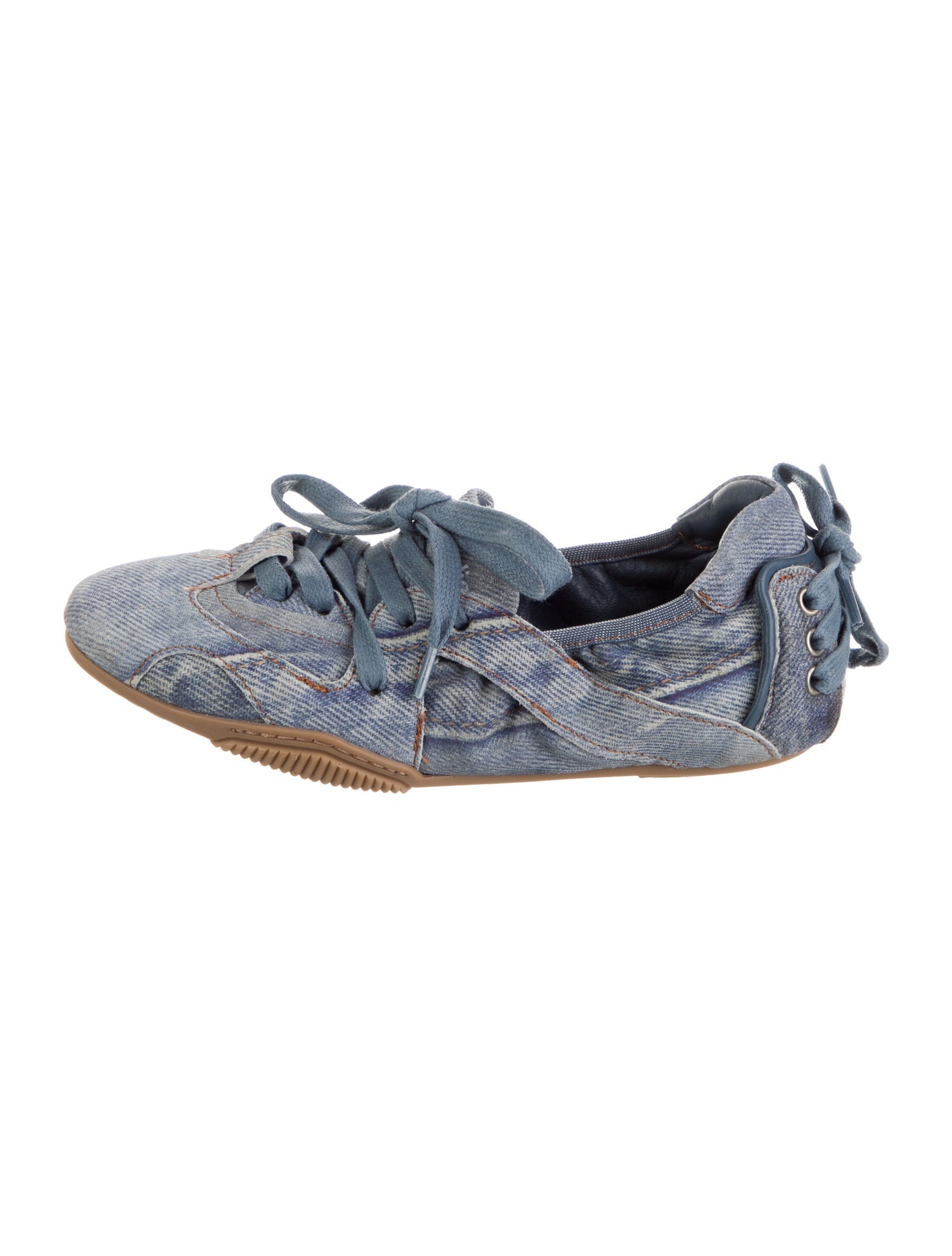 Acne Studios Denim Printed Sneakers