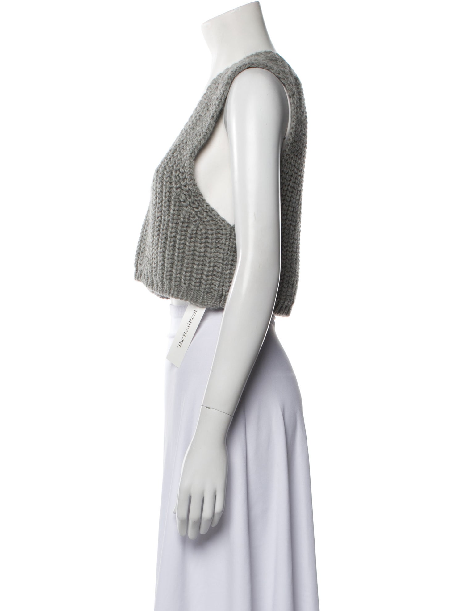 Acne Studios Alpaca Scoop Neck Crop Top