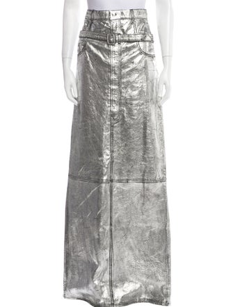 Acne Studios Lamb Leather Long Skirt