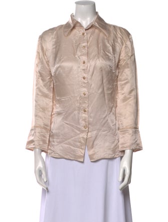 Acne Studios Three-Quarter Sleeve Button-Up Top