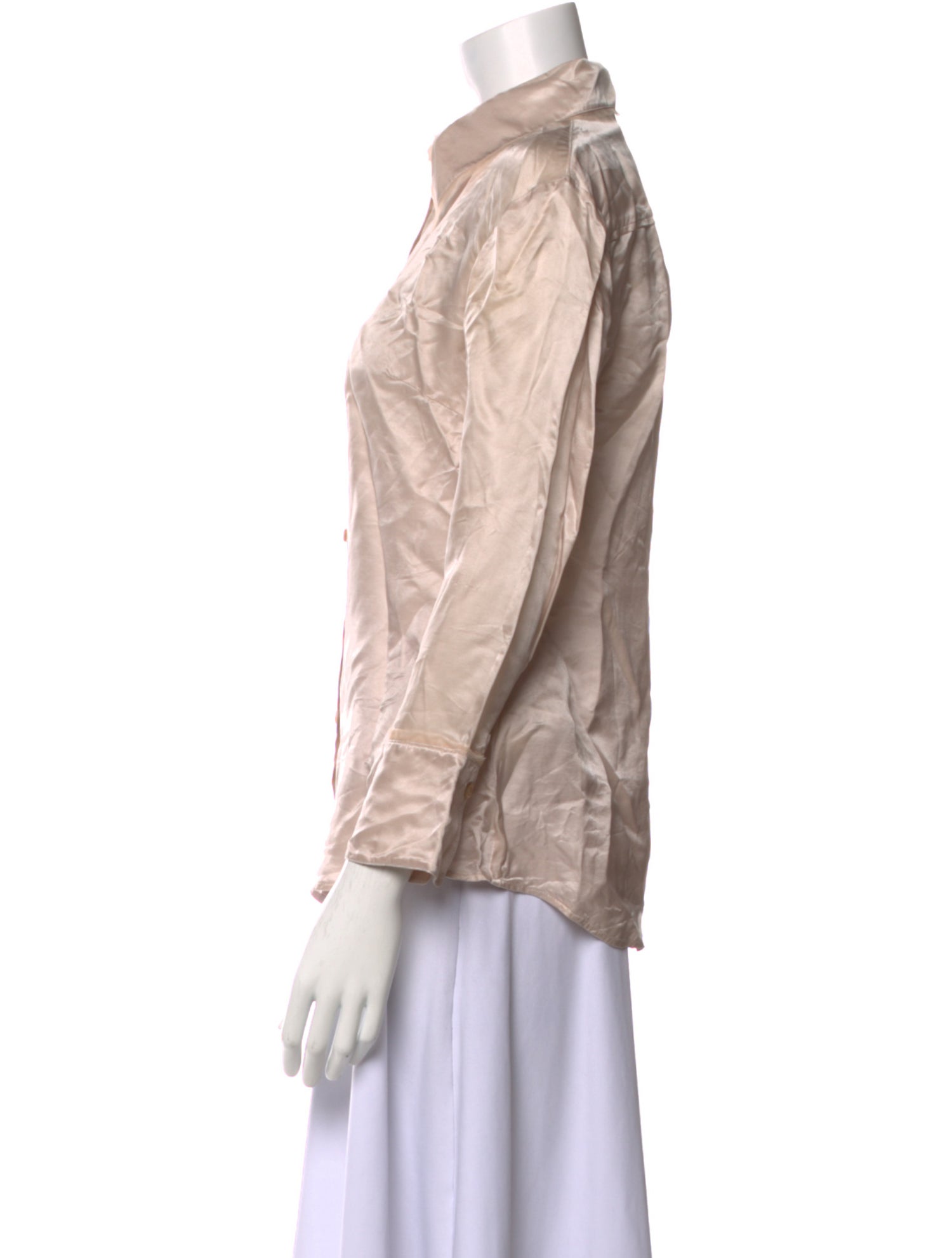 Acne Studios Three-Quarter Sleeve Button-Up Top