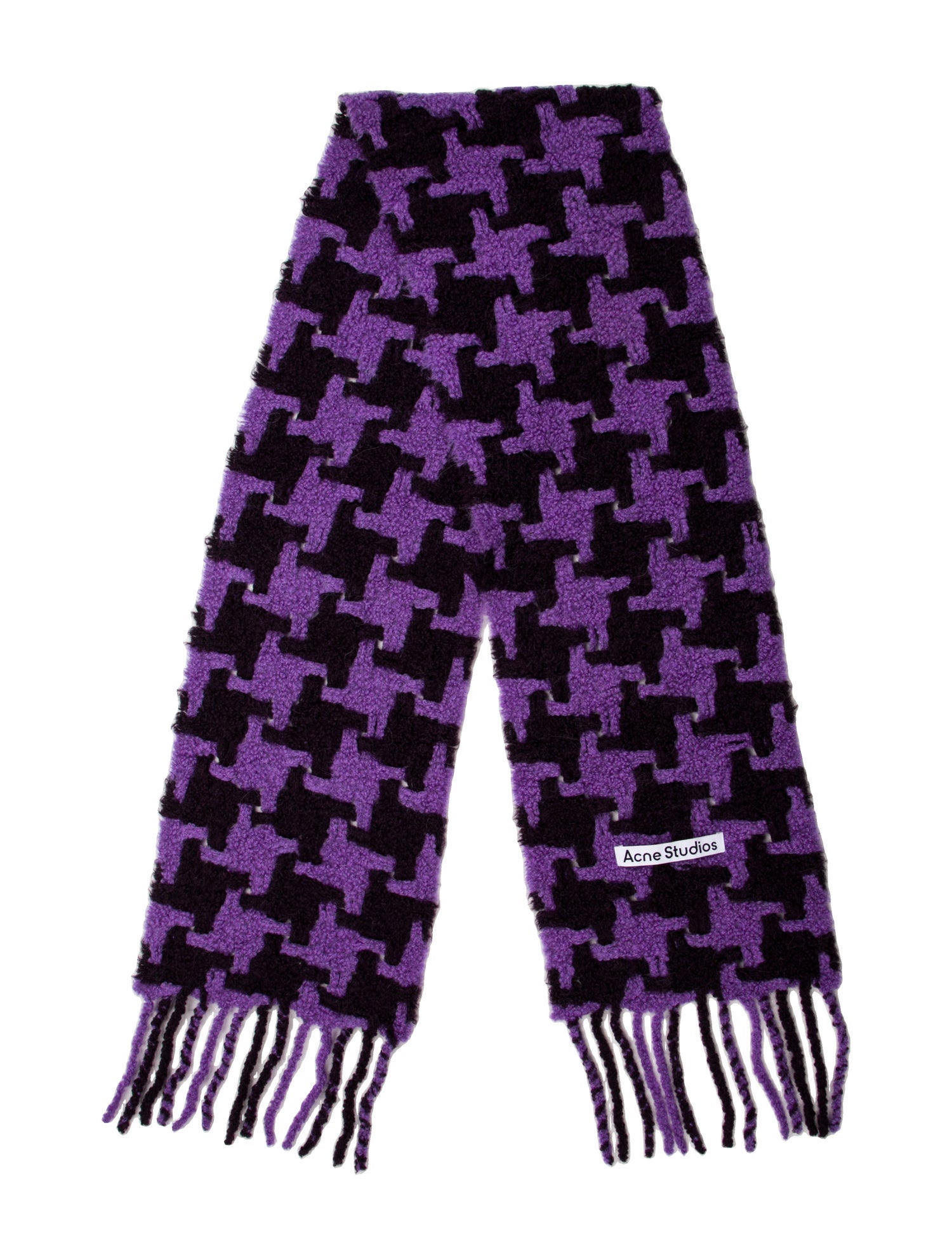 Acne Studios Houndstooth Print Scarf