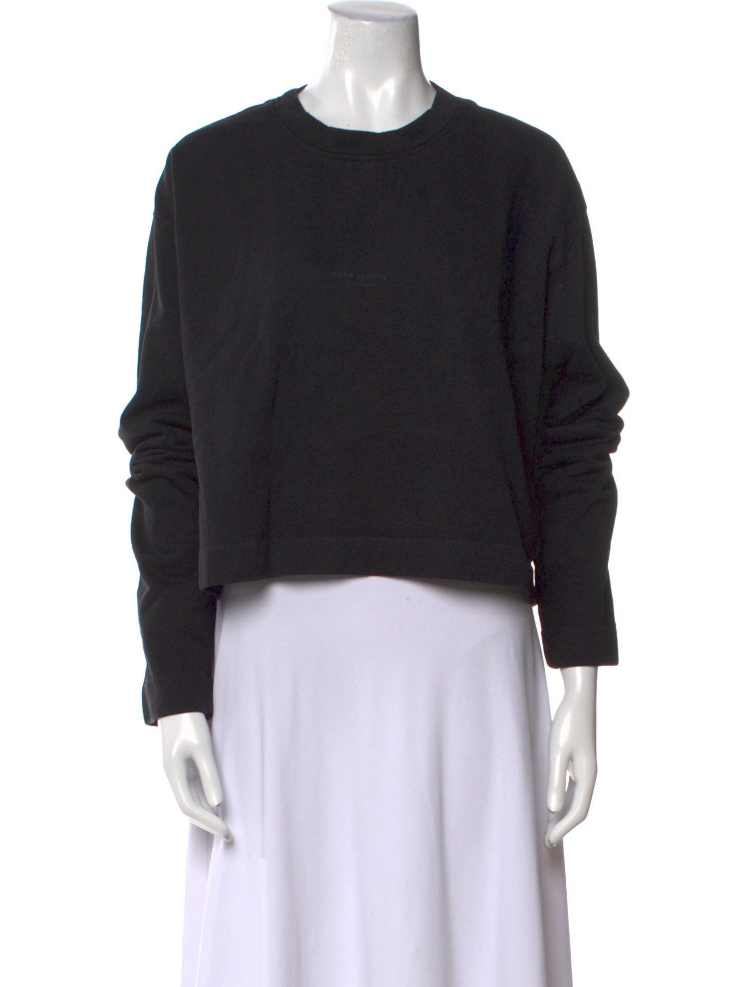 Acne Studios Crew Neck Long Sleeve Sweatshirt