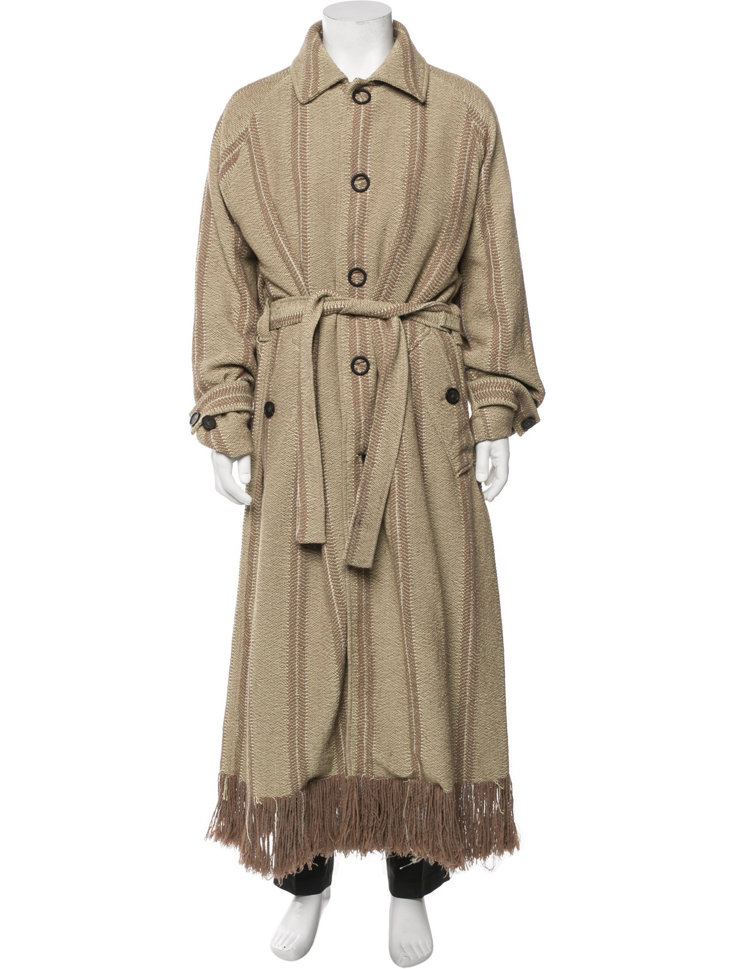 Acne Studios Striped Trench Coat