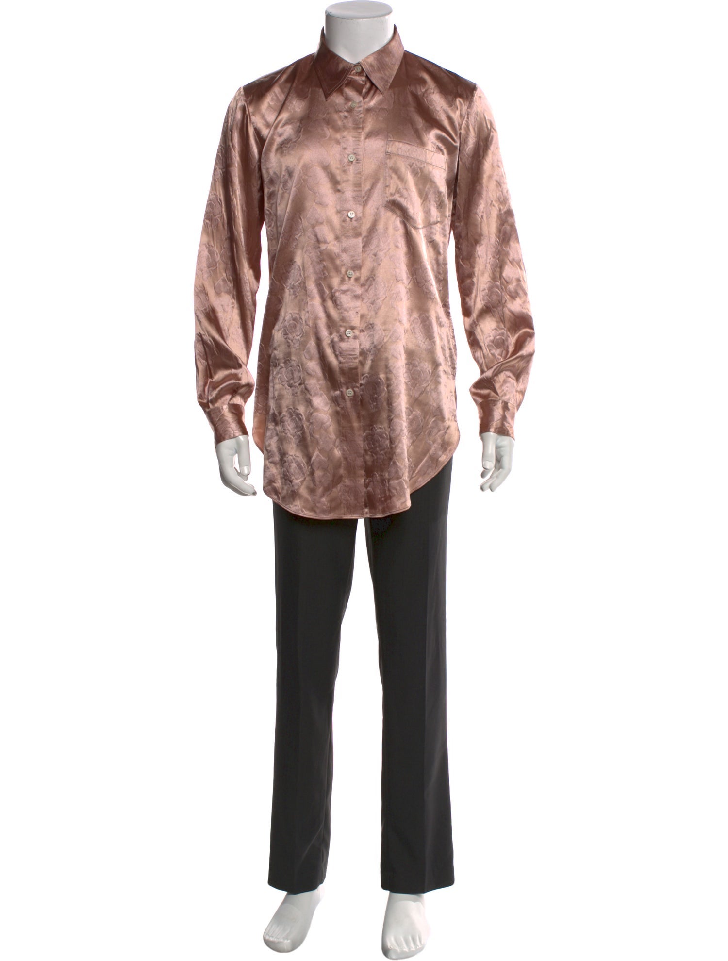 Acne Studios Floral Print Long Sleeve Shirt