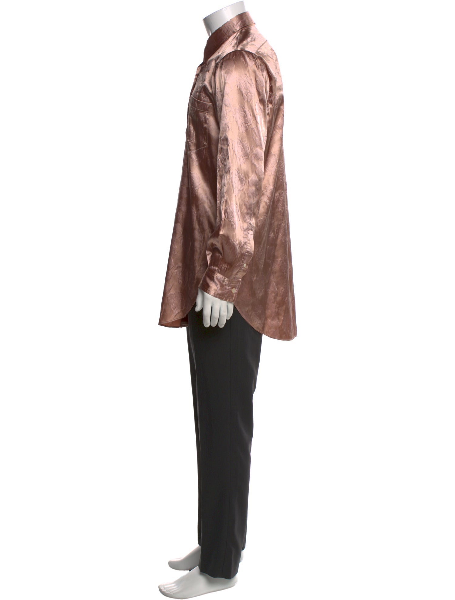 Acne Studios Floral Print Long Sleeve Shirt