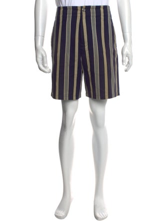 Acne Studios Striped Flat Front Shorts