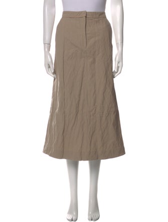 Acne Studios Ruffle Embellishment Midi Length Skirt