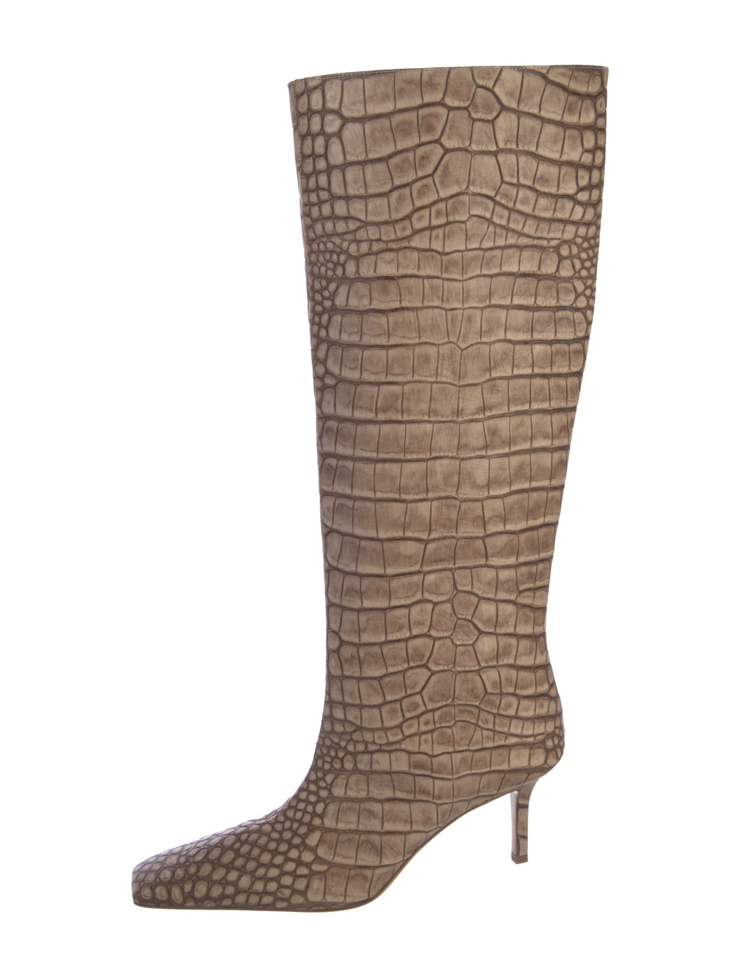 Acne Studios Leather Animal Print Boots