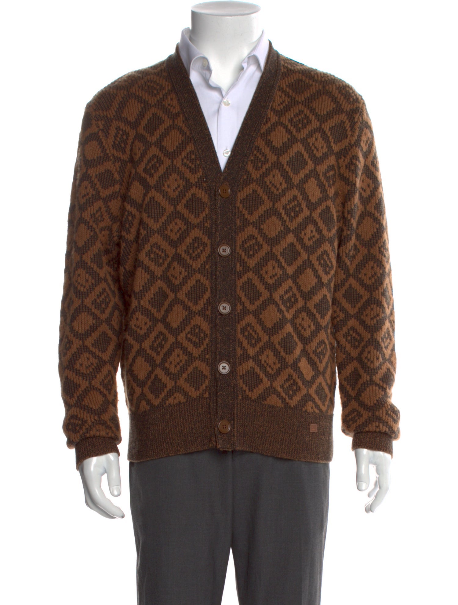 Acne Studios Wool Printed Cardigan