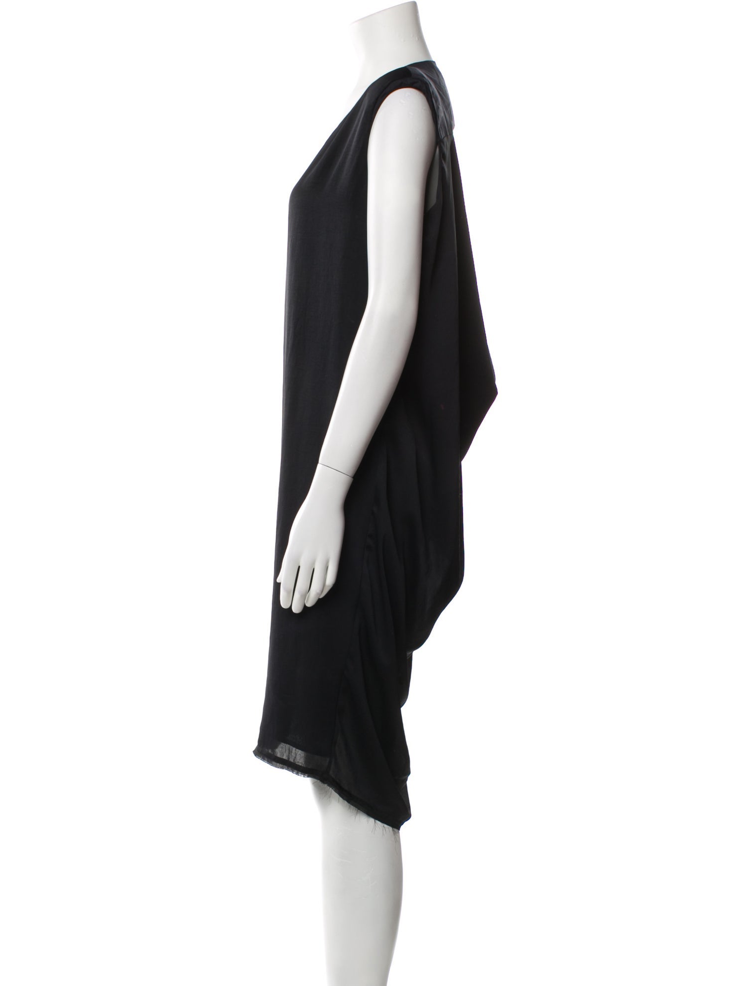 Acne Studios Scoop Neck Midi Length Dress