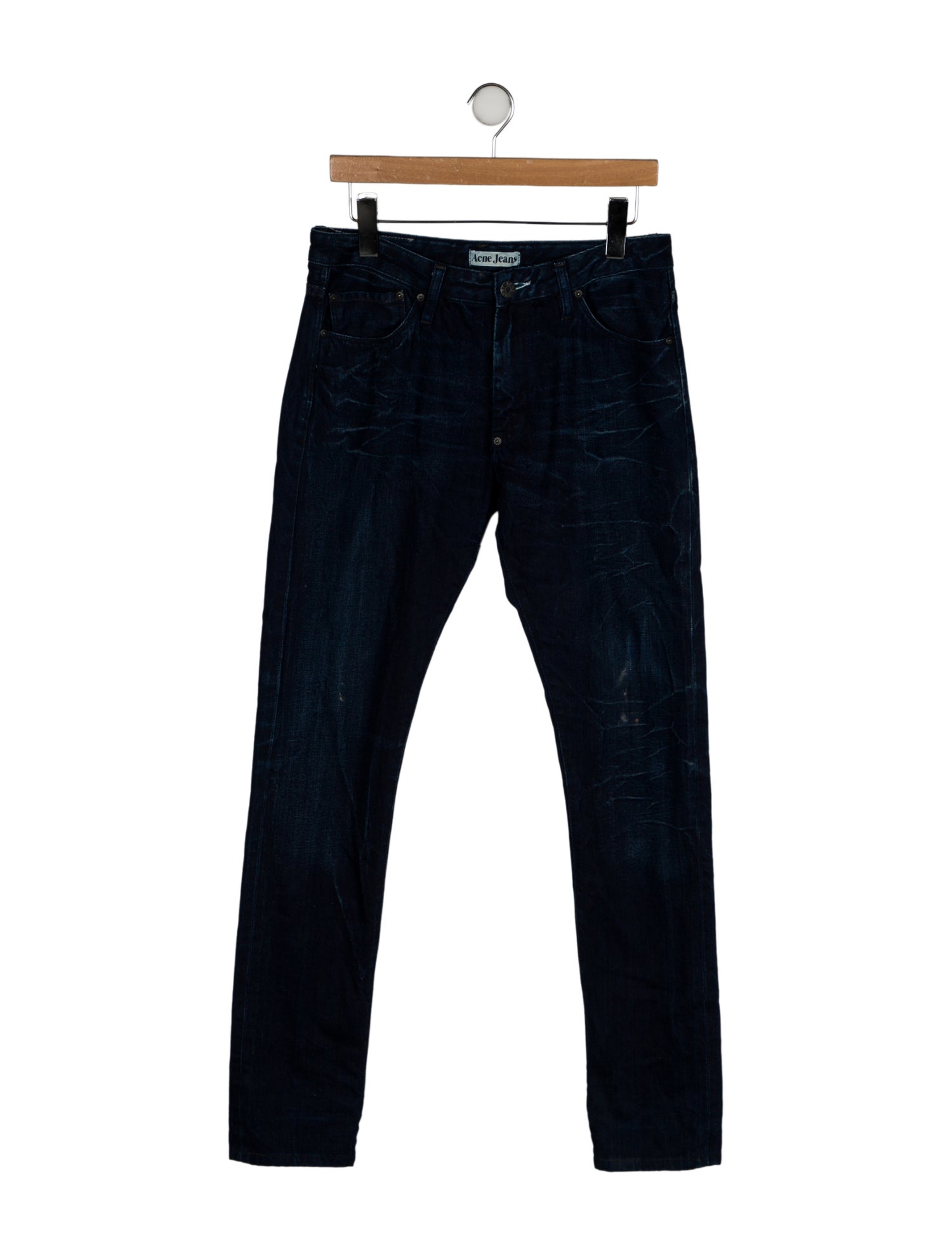 Acne Studios Mid-Rise Straight Leg Jeans