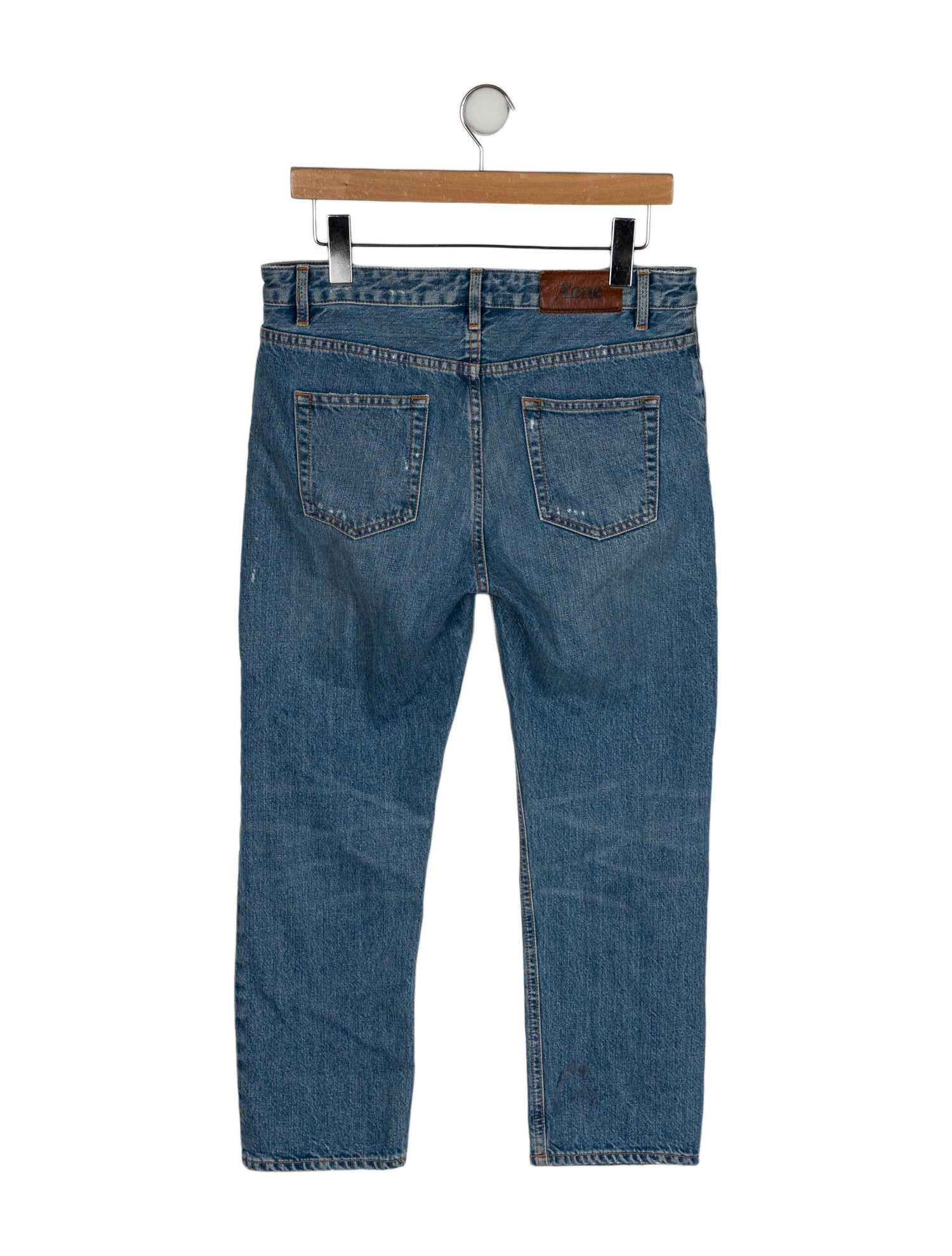 Acne Studios Mid-Rise Straight Leg Jeans