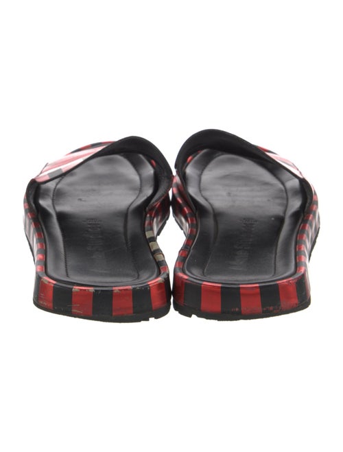 Acne Studios Leather Printed Slides