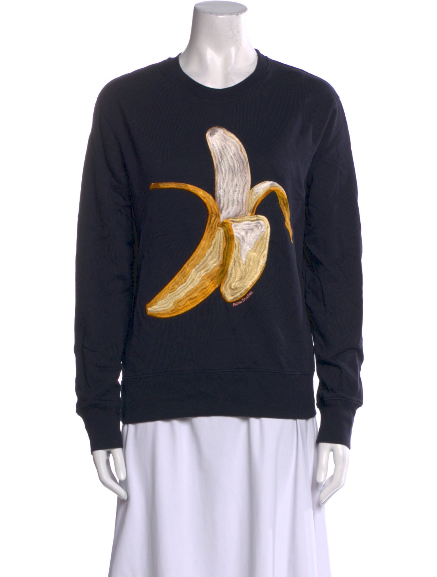 Acne Studios Graphic Print Crew Neck Sweatshirt